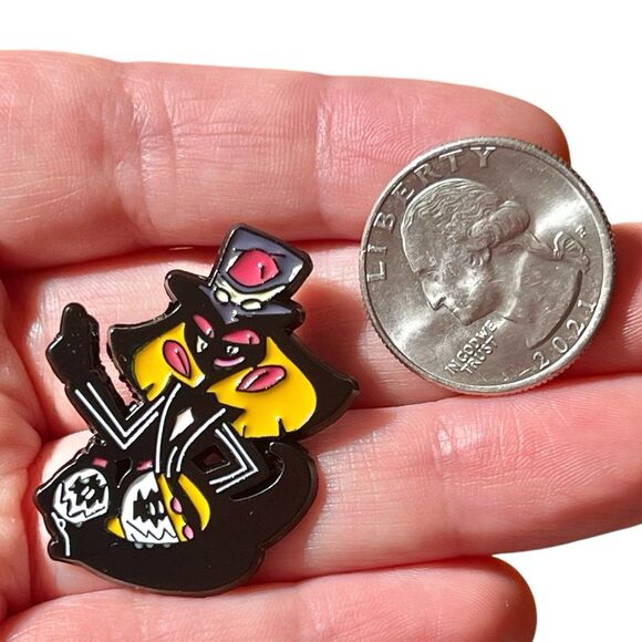 Hazbin Hotel Sir Pentious Enamel Pin - Picture 3 of 9